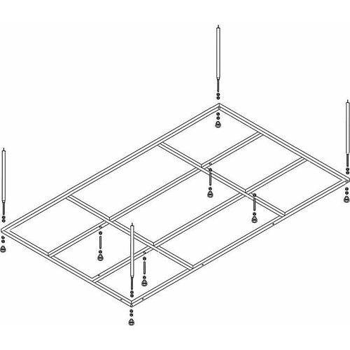 Каркас для ванны Cezares Plane Duo 190x145 см PLANE_DUO-MF