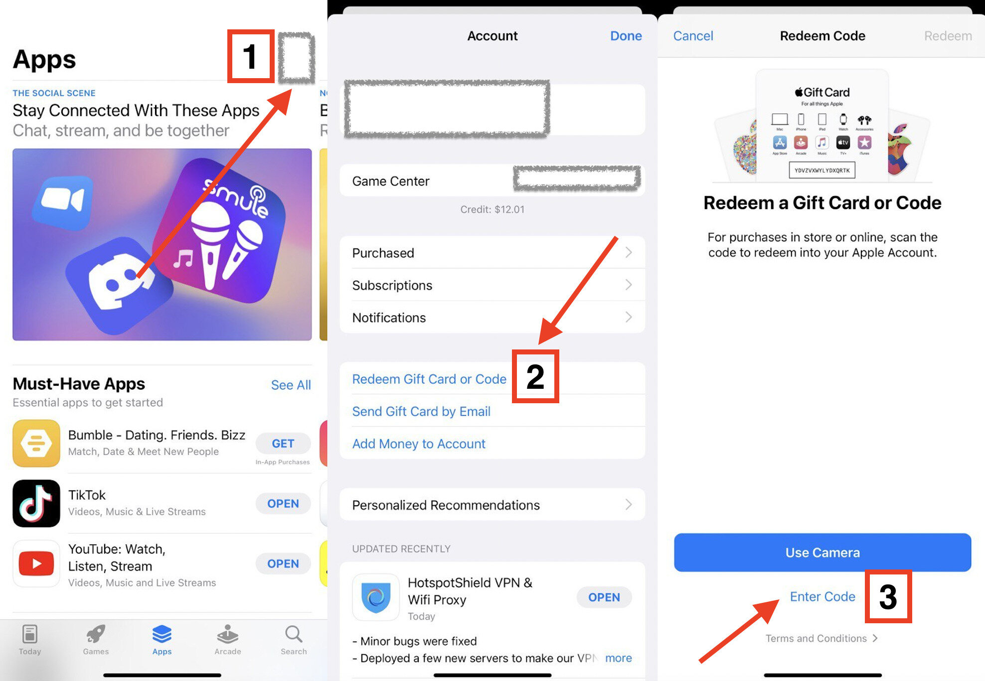 Карта пополнения iTunes Card, подарочная карта App Store США номинал 2 USD, AppStore Gift Card 2$ USA