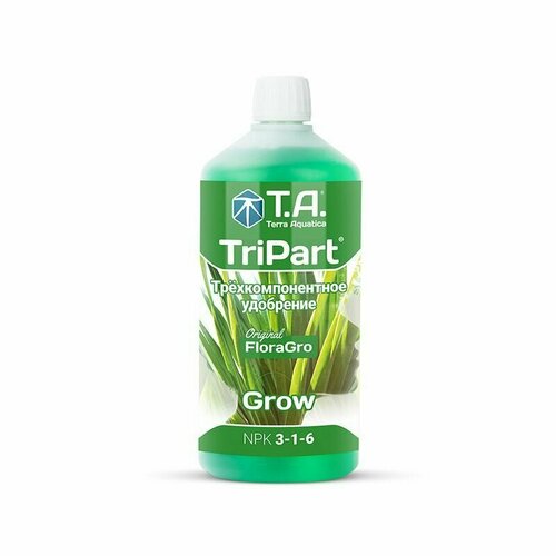 Минеральное удобрение Flora Grow GHE / Terra Aquatica TriPart Grow 1л