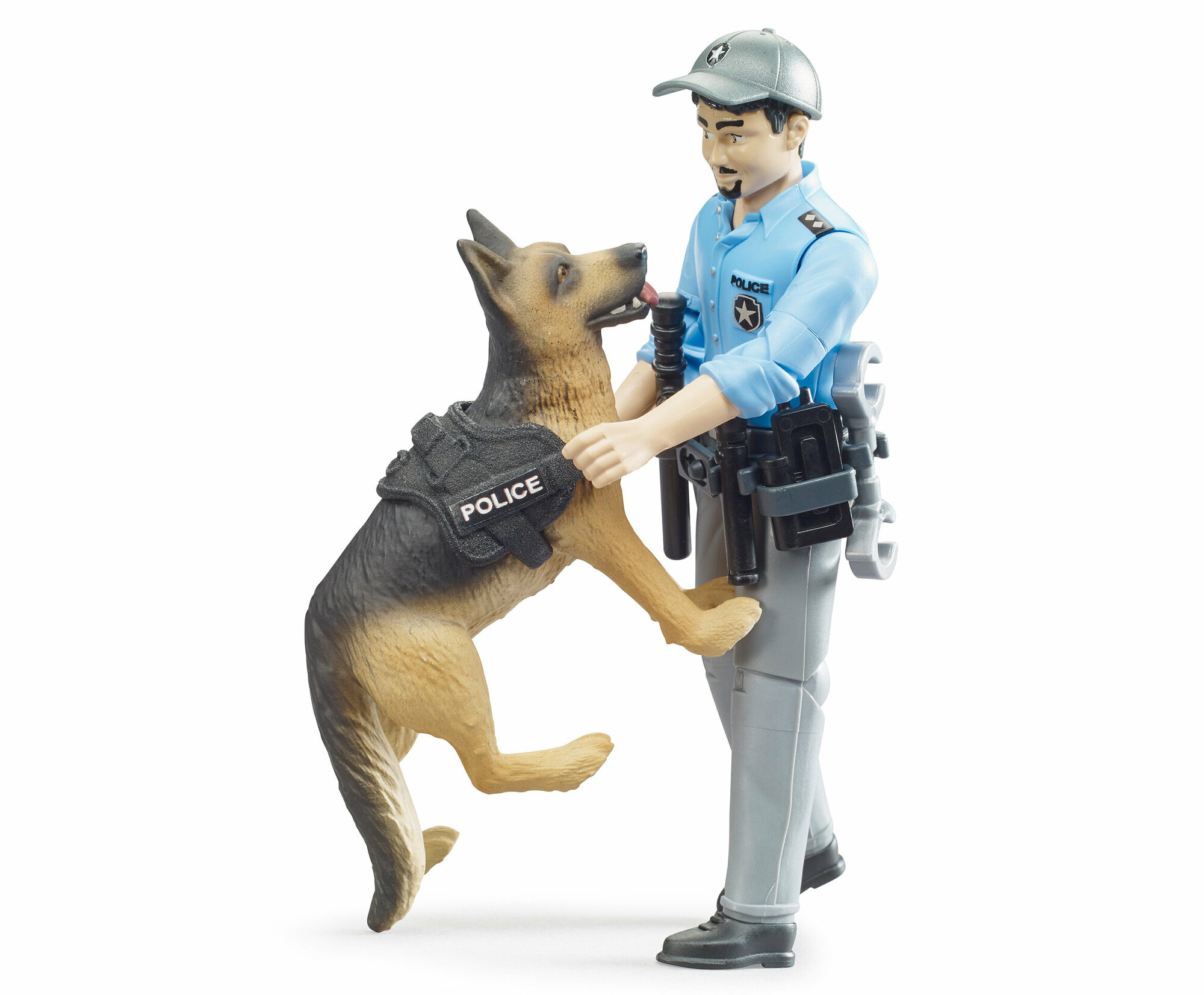 Фигурка полицейского с собакой Bruder - фото №2