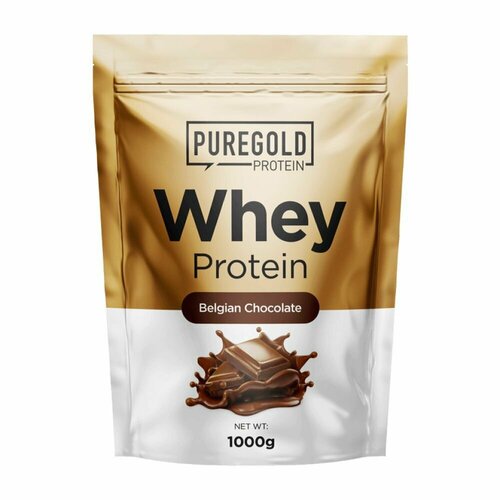 Сывороточный протеин с L-Таурин Pure Gold Whey Protein, 1000г (Бельгийский шоколад)