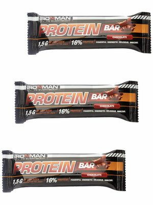 Ironman, Protein bar с коллагеном, 3х50г (шоколад)