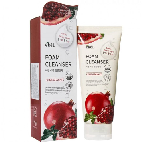 EKEL пенка для умывания С экстрактом граната FOAM CLEANSER POMEGRANATE,180 МЛ ekel пенка для умывания с экстрактом граната 180 мл женский южная корея