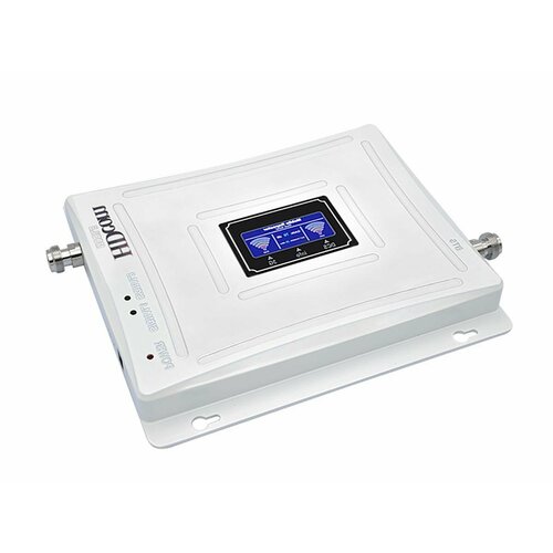 HDcom 65GDL-900-1800-2600 (блок) репитер сигнала связи GSM, 2G, 3G, 4G и интернета для коттежда на площади до 300 м2 в подарочной упаковке