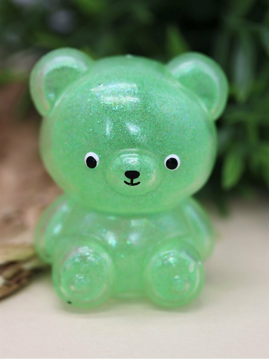 Игрушка антистресс, мялка Bear green
