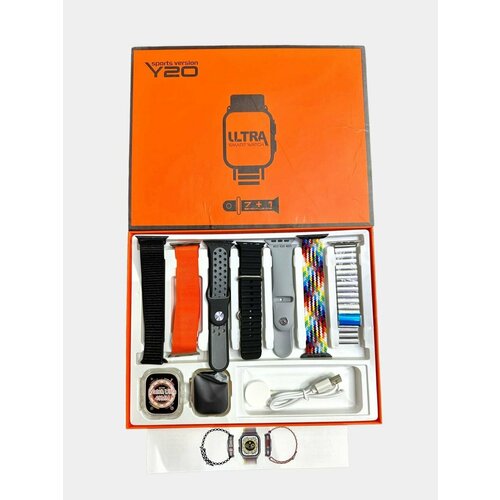 Умные часы с NFC микрофоном и беспроводной зарядкой 7 ремней в комплекте 199900₽