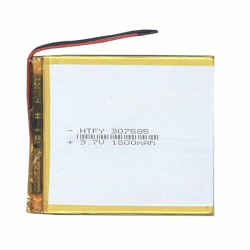 Аккумулятор Li-Pol (батарея) 3*75*85мм 2pin 3.7V/1800mAh аккумулятор li pol батарея 3 75 85мм 2pin 3 7v 1800mah