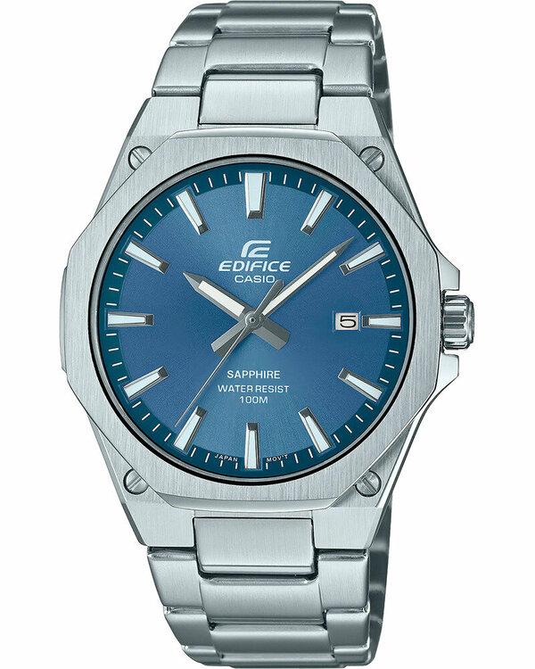 Наручные часы CASIO Edifice EFR-S108D-2A, серебряный, синий
