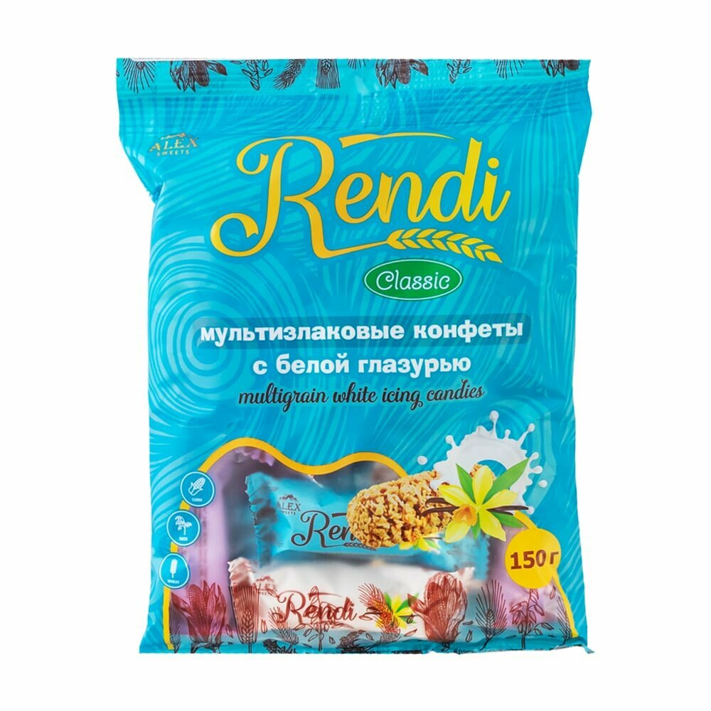 Мультизлаковые конфеты, Rendi, 150 г, в ассортименте