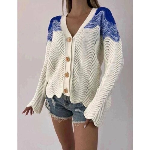 фото Кардиган, размер 44-50, белый comfort hoodies