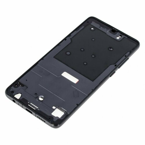 Рамка дисплея для Huawei P30 4G (ELE-L29) (в сборе) черный шлейф плата для huawei p30 ele l29 на системный разъем нижняя плата