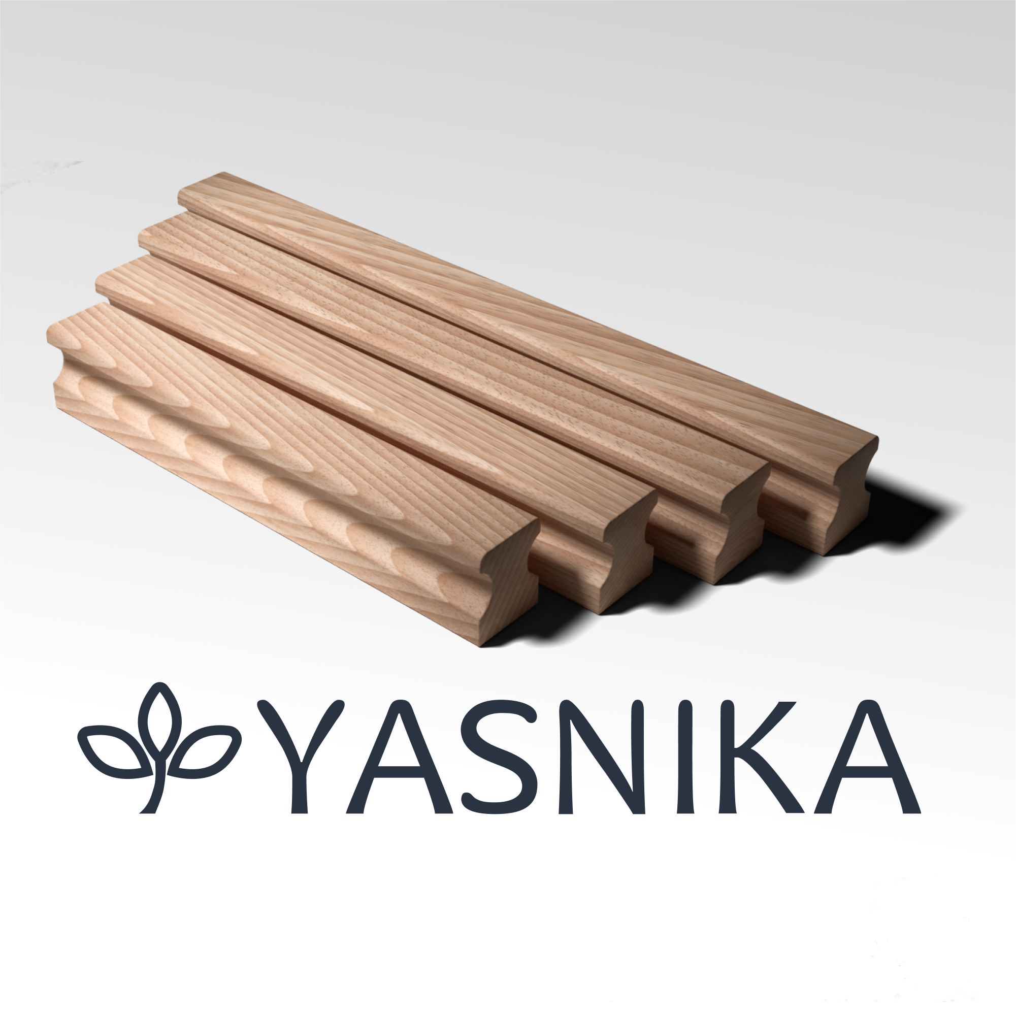 Ручка-рейлинг (375/352 мм) мебельная деревянная YASNIKA, Бук, 1шт - фотография № 7