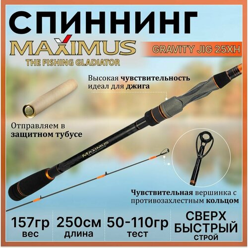 фото Maximus спиннинг maximus gravity jig 25xh (2,5м, 50-110г)