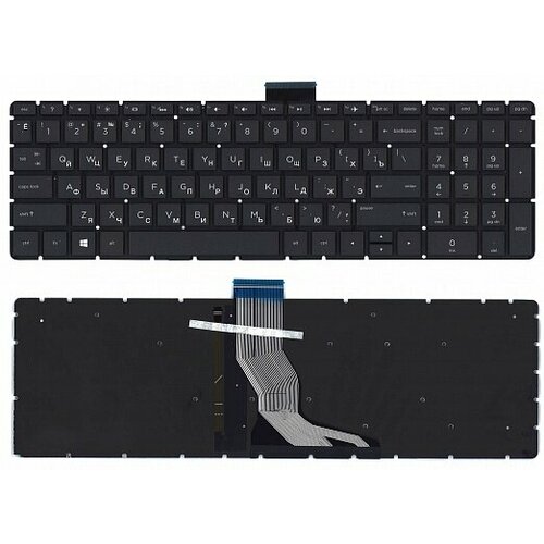 клавиатура для hp pavilion g6 1000 черная Клавиатура для ноутбука HP Pavilion 15-bs, 15-bw, 17-bs, 250 G6, 255 G6, 258 G6 черная, с подсветкой