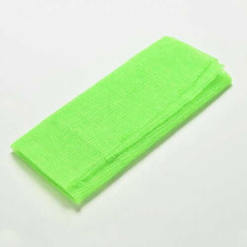 Мочалка японская для душа и бани массажная для пилинга очищение тела / Антицеллюлитная губка , цвет зеленый