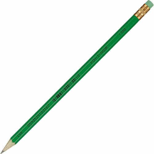 Набор карандашей Карандаши чернографитные 20 шт, KOH-I-NOOR 1380 ASTRA HB с ластиком (зеленый)