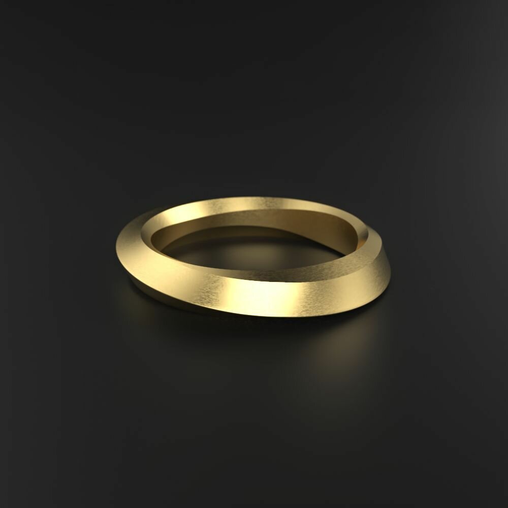 Кольцо обручальное Constantine Filatov обручальное кольцо из золота "Мебиус", желтое золото, 585 проба