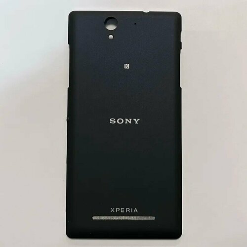 Задняя крышка для телефона Sony Xperia C3, D2533, D2502, цвет чёрный, крышка АКБ