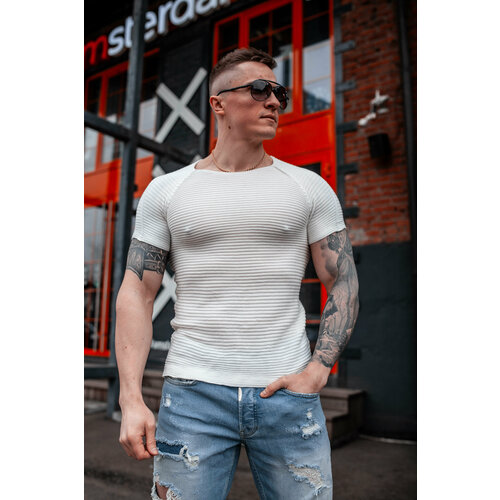 фото Футболка skull loft, размер 2xl, белый