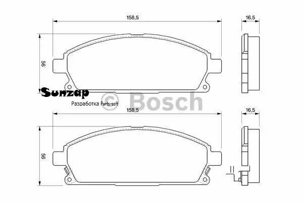 Тормозные колодки Bosch - фото №1