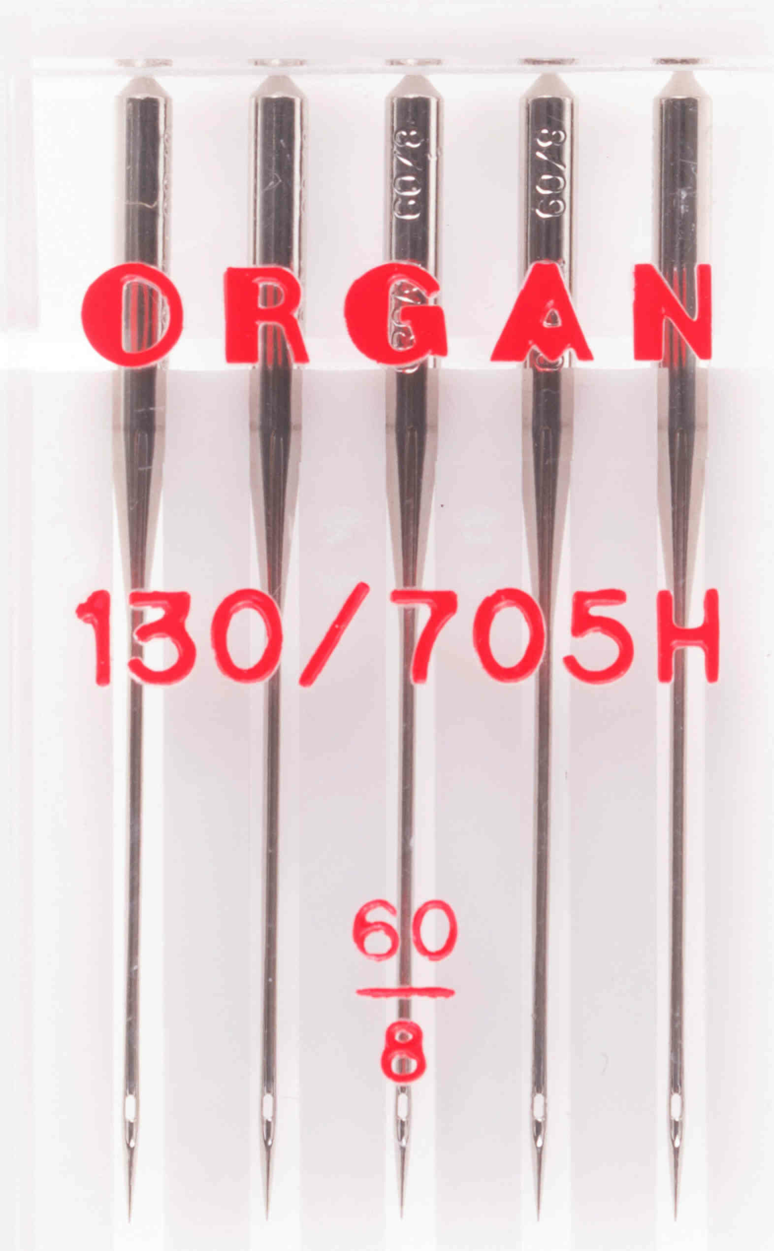 Иглы для швейных машин ORGAN универсальные, №60, 5шт, 1шт