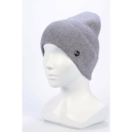 фото Шапка weaving design, размер uni, серый