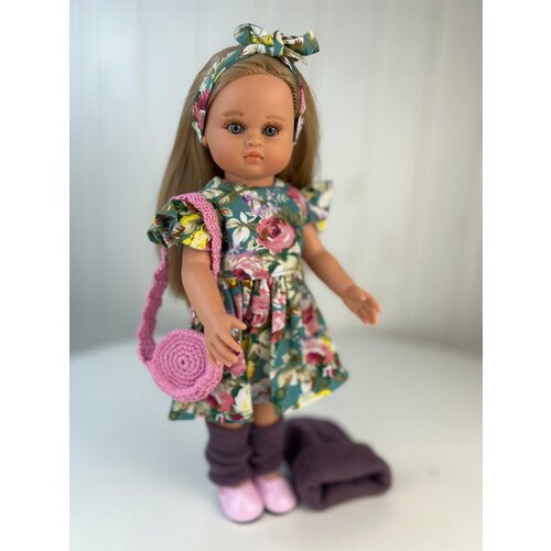 фото Кукла "нэни", в платье, шапке и гетрах, 33 см, арт. 3302к1дт69 tukitu
