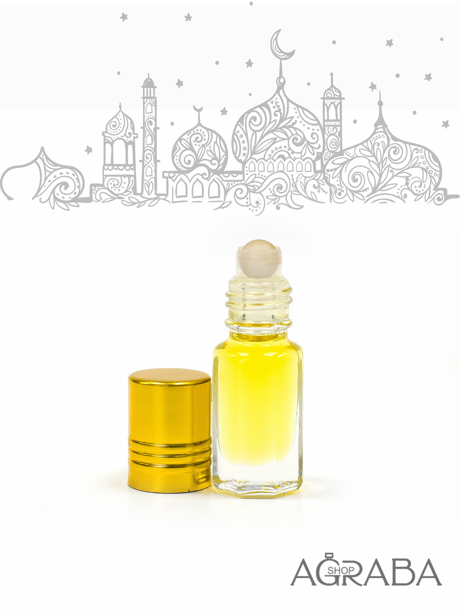 Agraba-Shop Vetiver & Lemon, Bergamot, 3 ml, Масло-Духи