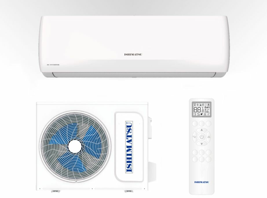 Сплит система ISHIMATSU CVK-09i INVERTER (30 кв. м) Кондиционер ISHIMATSU AKITA инверторный 9 Компрессор Toshiba, Golden Fin, i Feel