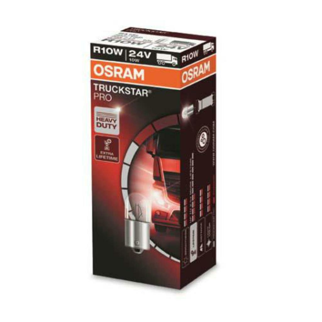 Лампа 24V R10W BA15s +100% Truckstar Pro OSRAM