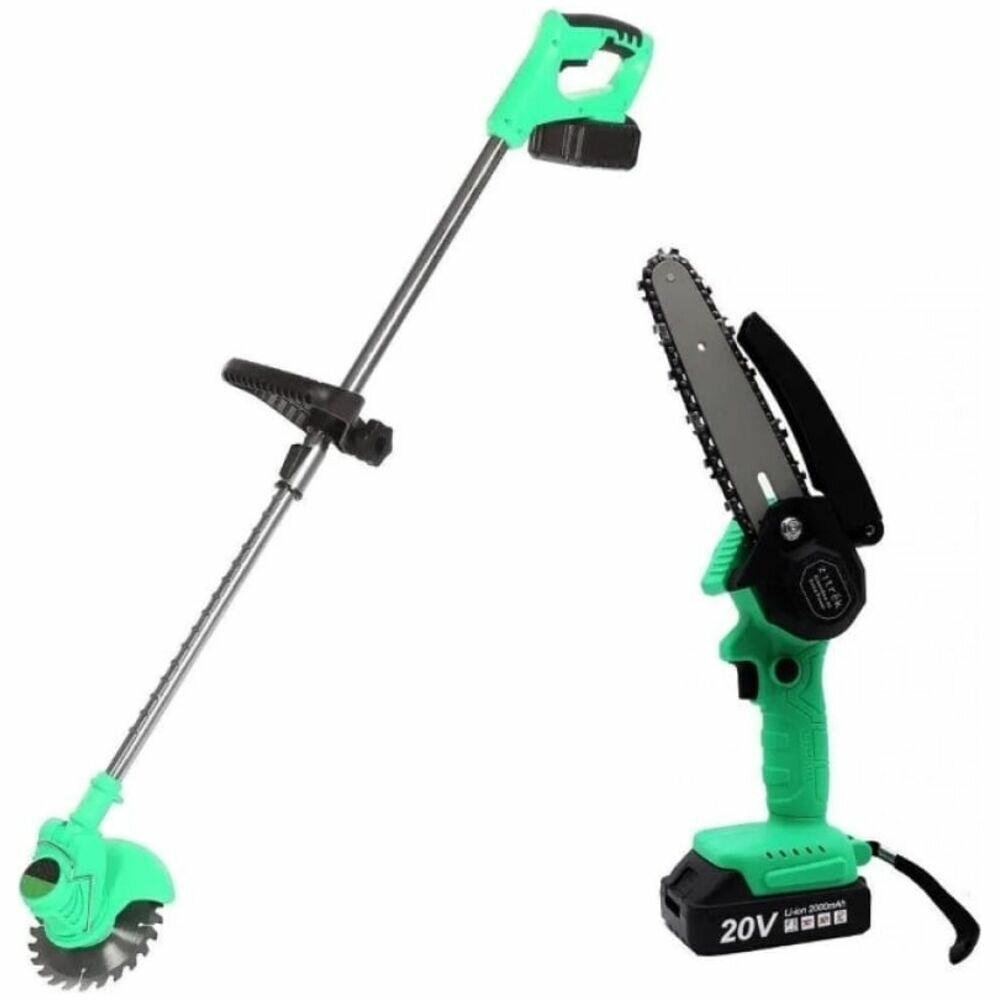 Набор садовых инструментов Zitrek (GreenCut 20, GreenSaw 20 Extra Power) 2 в 1, 2х2.0Ач 082-2020