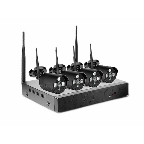 Видеонаблюдение через интернет Квадро Вижн Street - 50R Lux W15537N - комплект из 4х камер высокого разрешения 5 мегапикселей 2902400₽