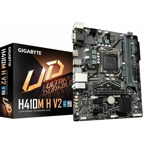Материнская плата Gigabyte H410M H V2 Soc-1200 Intel H470 2xDDR4 mATX AC97 8ch71 GbLANVGAHDMI 724500₽