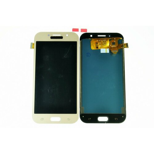 Дисплей (LCD) для Samsung SM-A720F Galaxy A7(2017)+Touchscreen gold (с рег подсветки) 10pcs lot for samsung galaxy a7 2017 a720 a720f sm a720f housing battery cover back cover case rear door chassis a720 shell