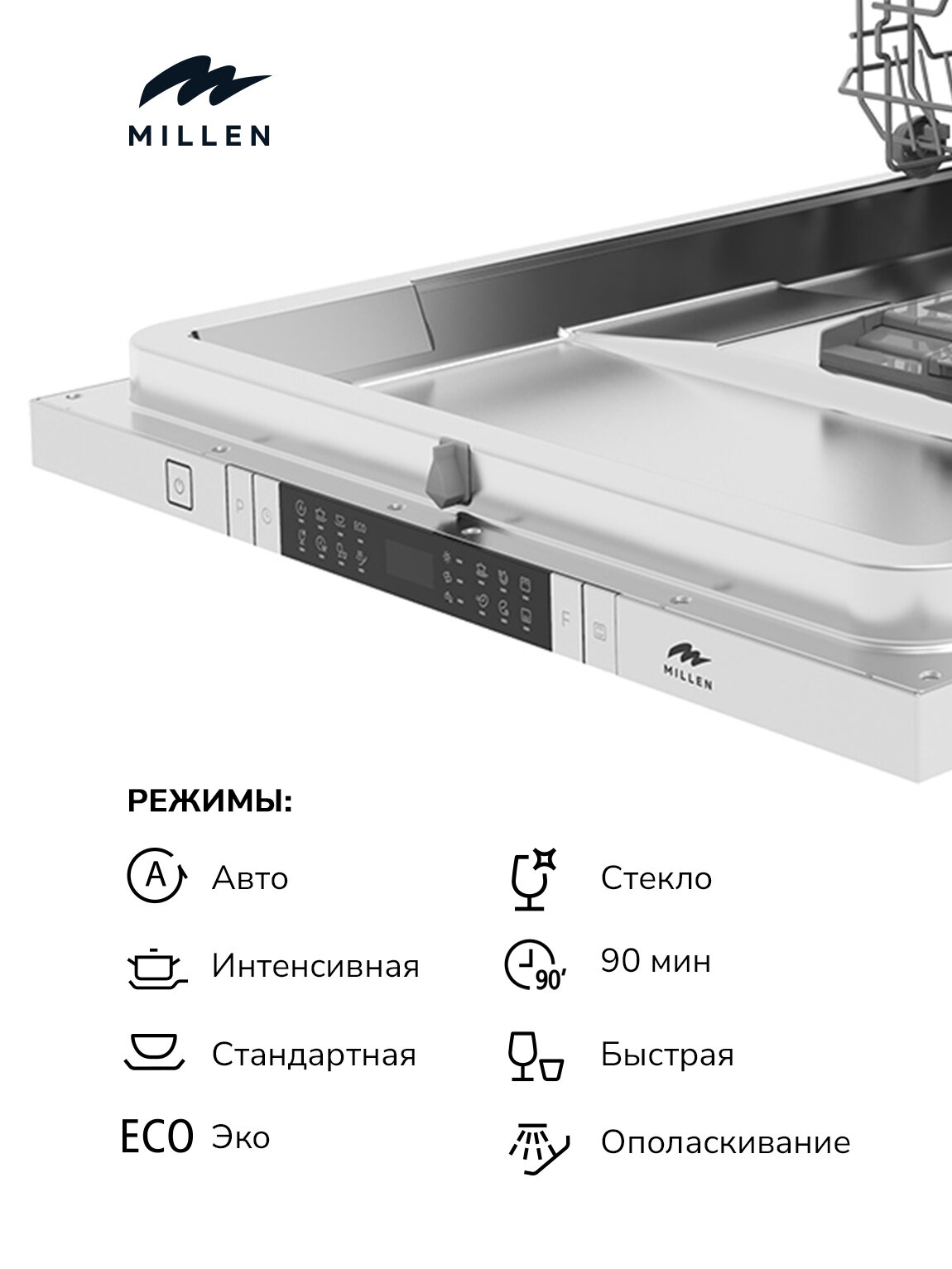 Встраиваемая посудомоечная машина MILLEN MDW 601 — фото 5