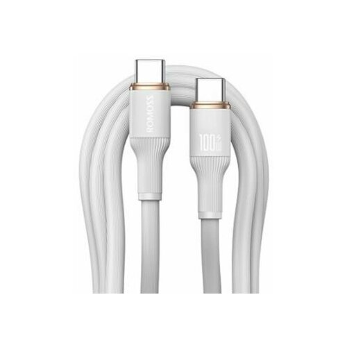 Кабель Romoss CB3224, USB Type-C (m) - USB Type-C (m), 1.2м, 5A, белый [1746341]