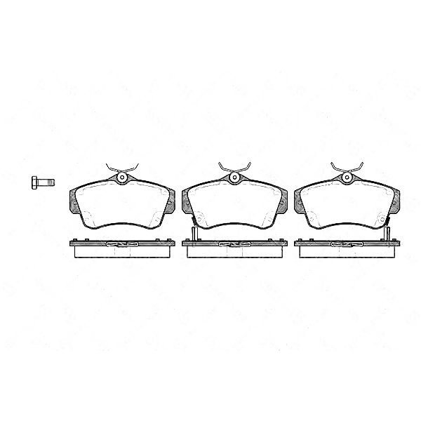 STELLOX 764 002B-SX (05017843AA / 05017857AA / 05083853AA) колодки дисковые п. с антискрип. пластинами\ Chrysler (Крайслер)