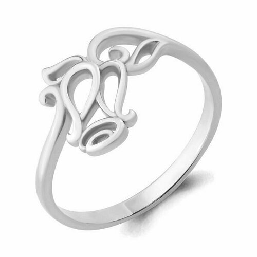 Кольцо AQUAMARINE, серебро, 925 проба, размер 16, белый кольцо аквамарин блестящий выход