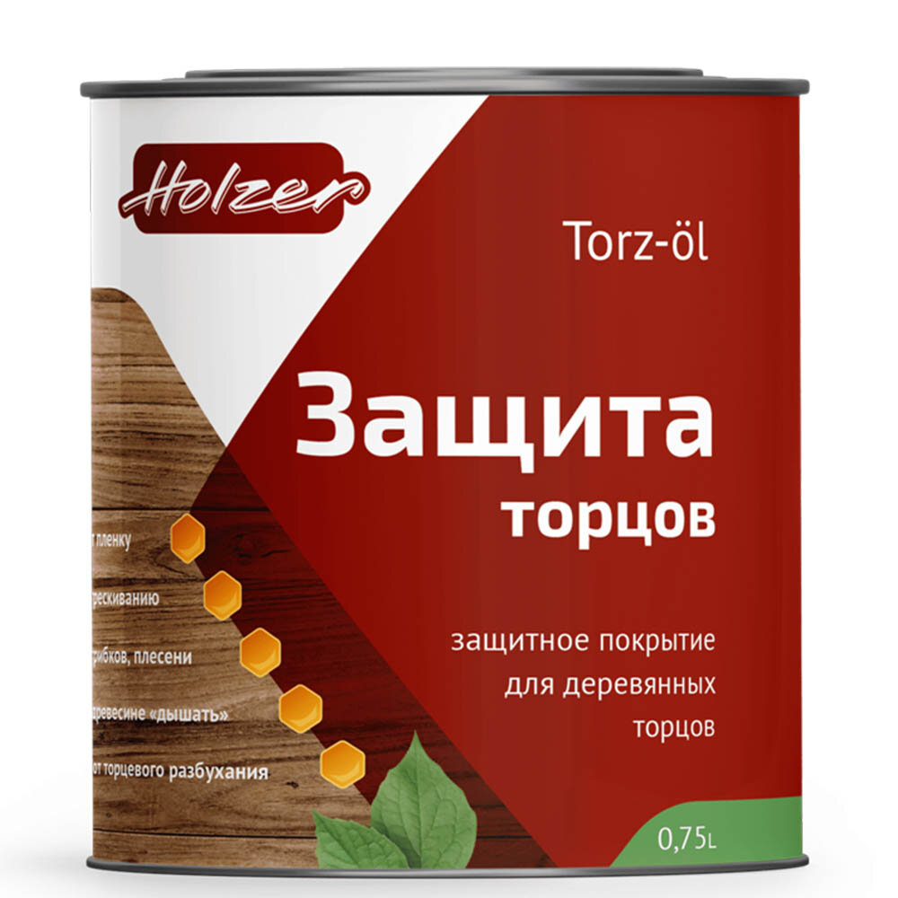 Защитное покрытие для торцов Holzer Torz-Oil ДУБ 0,75л