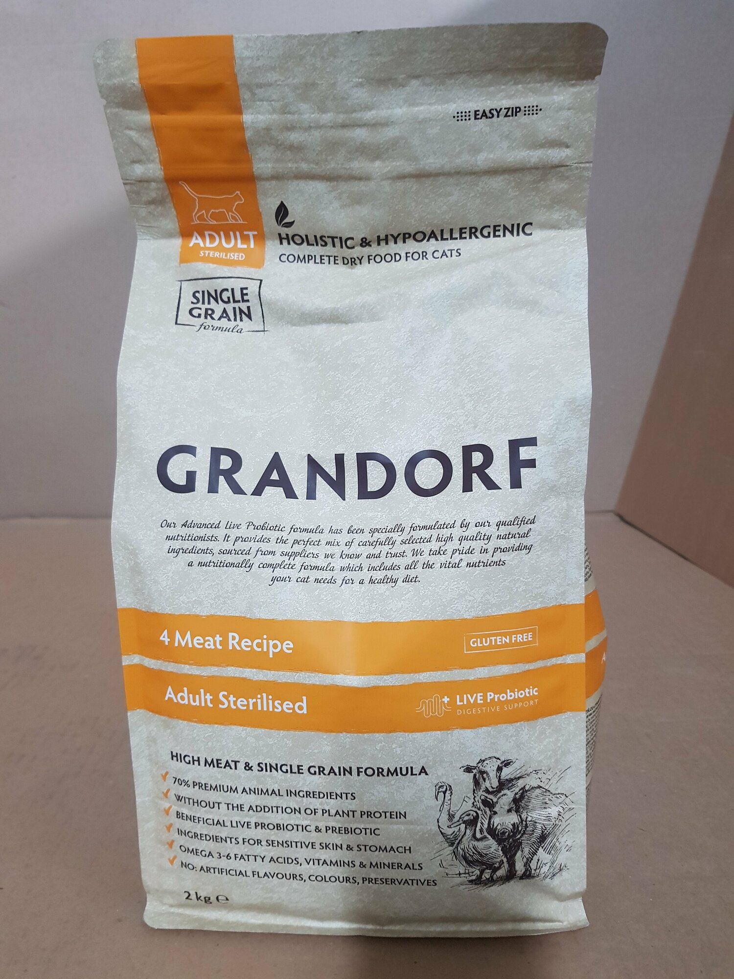 Сухой корм для кошек Grandorf Probiotic Sterilised 2 кг - фото №9