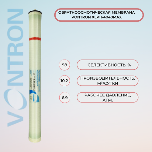 Мембрана Vontron XLP11-4040 MAX для фильтрации воды мембрана обратноосмотическая vontron 4 xlp11 4040