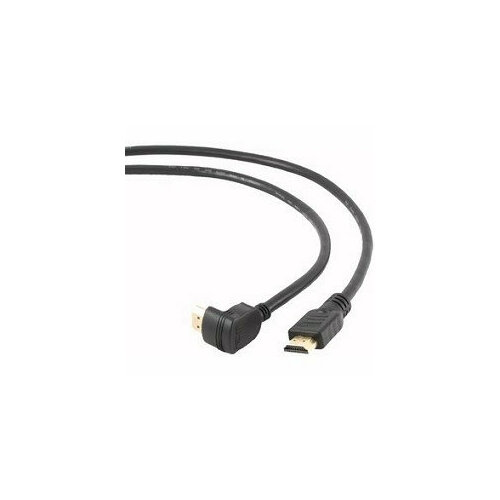 Bion Кабель HDMI v1.4, 19M/19M, угловой разъем, позол. раз, экран, 1.8м, черный (BXP-CC-HDMI490-018)