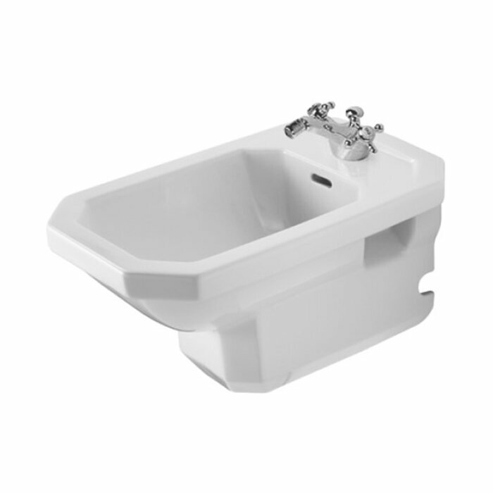 Duravit 1930 Биде подвесное с перел. и 1отв. под смес, 36х58хh40 см, цвет белый 0266100000