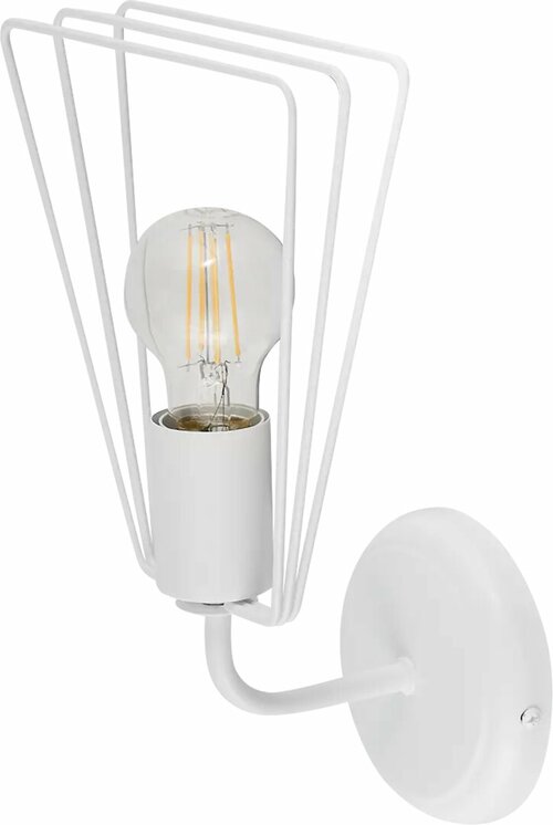 Настенный светильник бра Vitaluce Ферро 1 лампа 3м² E27 цвет белый матовый
