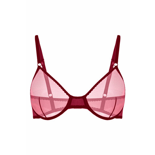фото Бюстгальтер petra basic, размер 70c, бордовый