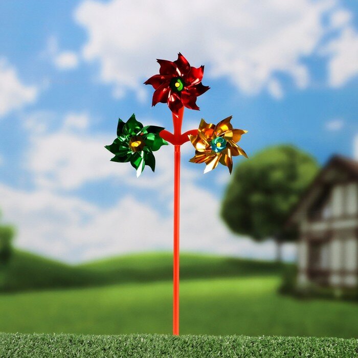 фото Штекер "Ветерок тройной" 6х18х39см микс