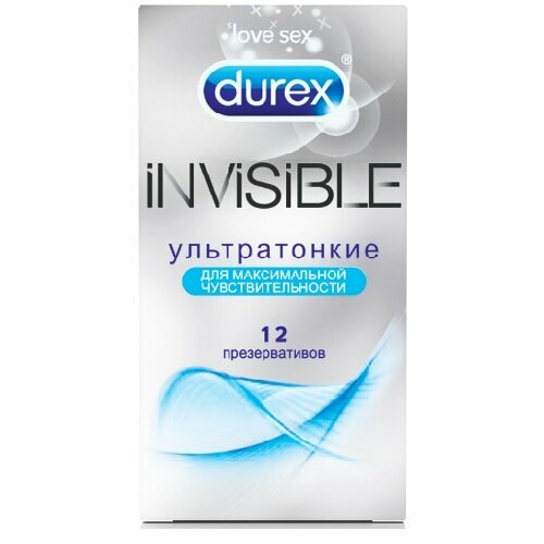 Дюрекс Презервативы Invisible ультратонкие №12