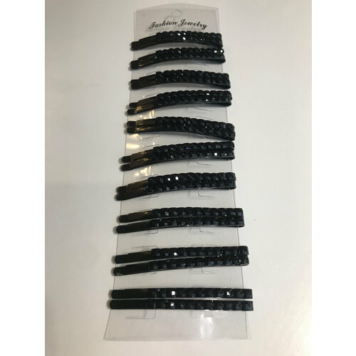 Заколка-невидимка для волос со стразами