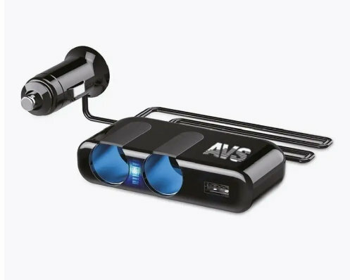 Разветветвитель 2 выхода+USB CS232U авто AVS 2 выхода+USB CS232U авто AVS A40865S(CS232U)