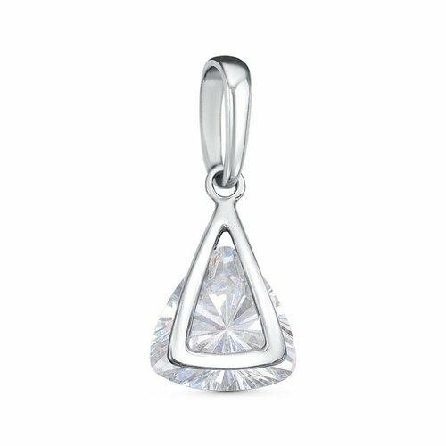 фото Подвеска красная пресня, фианит, серебряный